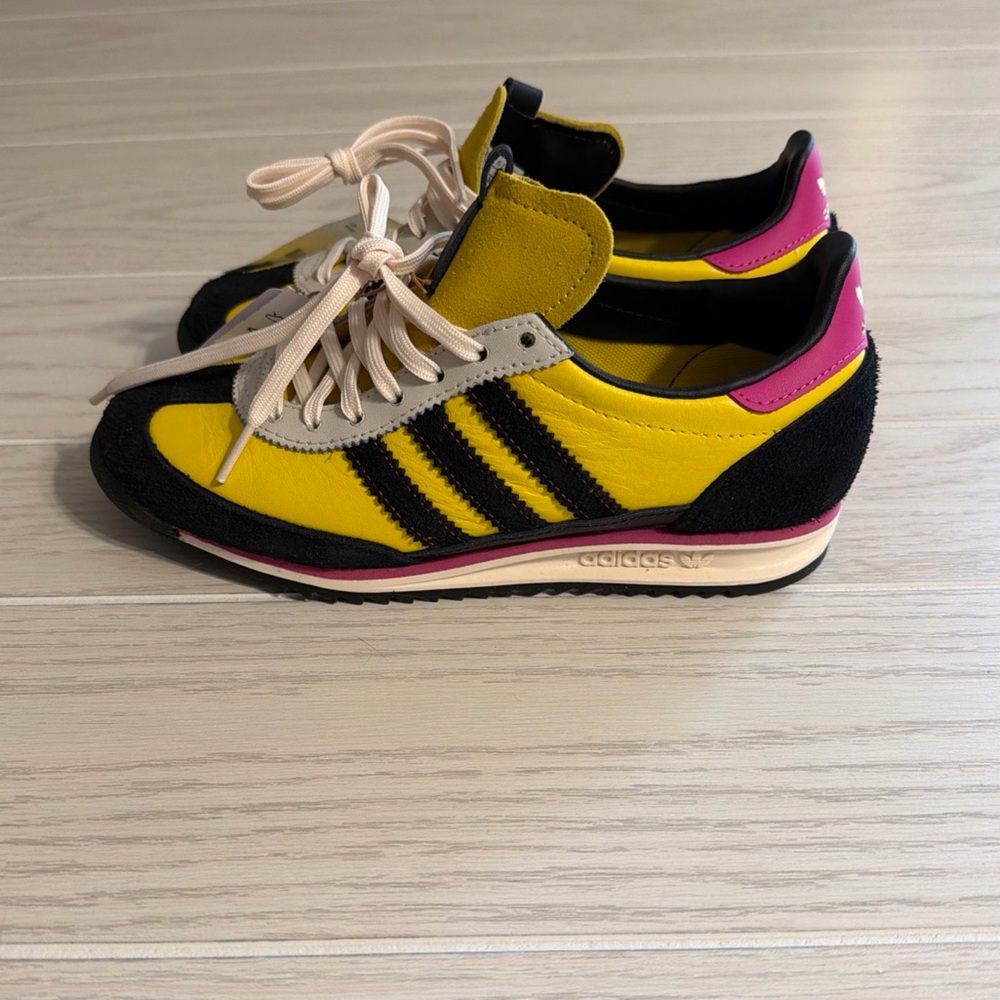 Adidas SL 72 OG Yellow Black Pink Leather JI2453 Women's Size 5.5, 6